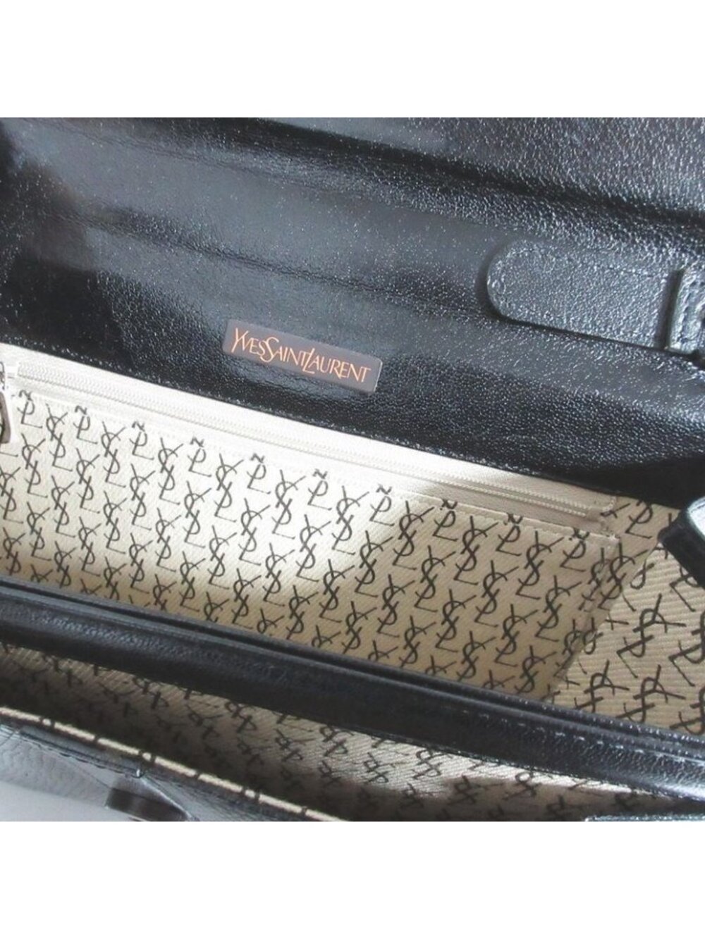 Saint Laurent Yves Leather Handbag Black - Picture 10 of 15